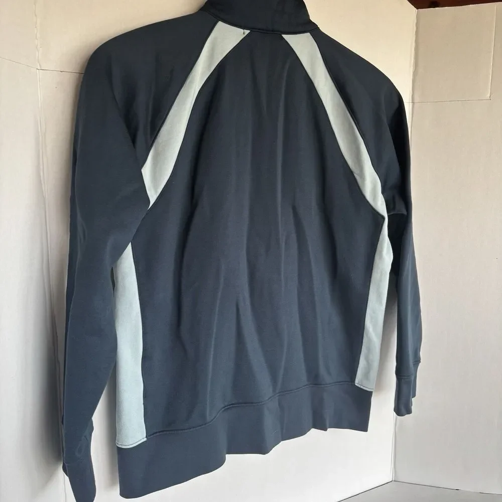 Men's S Small Banana Republic Track Jacket VGUC Full Zip Two-Tone Blue‎
